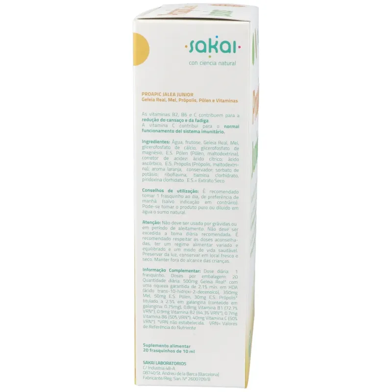 Proapic jalea real infantil-junior 20amp. | Farmacia Barata