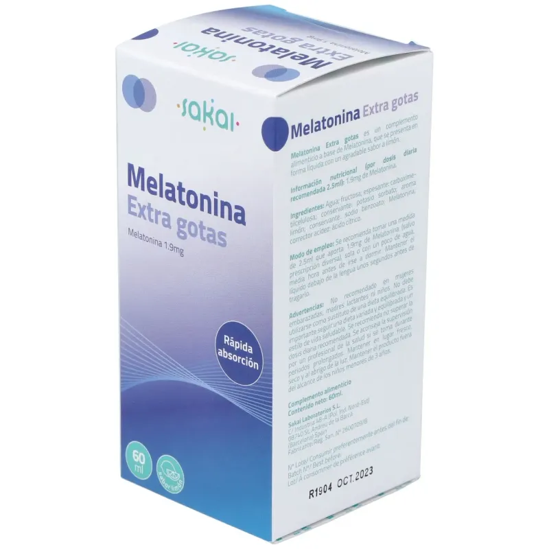 Melatonina extra gotas 60ml. | Farmacia Barata Melatonina extra gotas 60ml. | Farmacia Barata