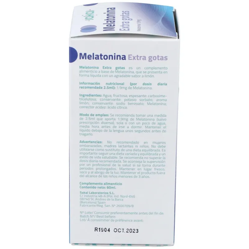 Melatonina extra gotas 60ml. | Farmacia Barata Melatonina extra gotas 60ml. | Farmacia Barata