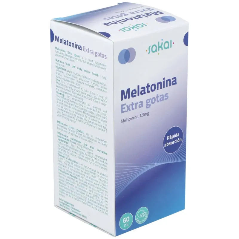 Melatonina extra gotas 60ml. | Farmacia Barata Melatonina extra gotas 60ml. | Farmacia Barata