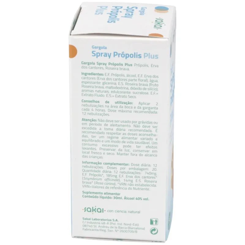 Gargola spray plus propolis 30ml. | Farmacia Barata