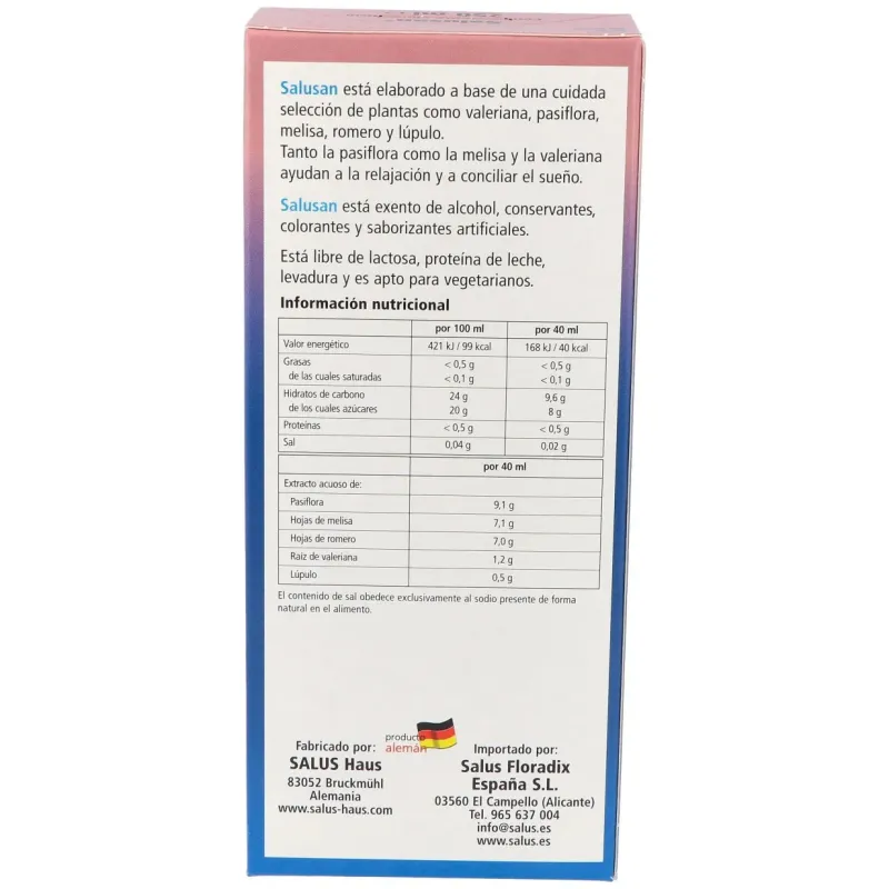 Salusan sedante 250ml | Farmacia Barata
