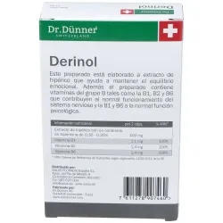 Derinol (deprinol) (hiperico) 40cap. dr.dunner | Farmacia Barata