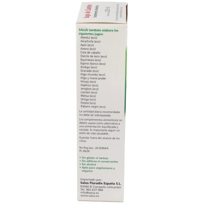 Jugo de llanten 200ml. schoenenberger | Farmacia Barata