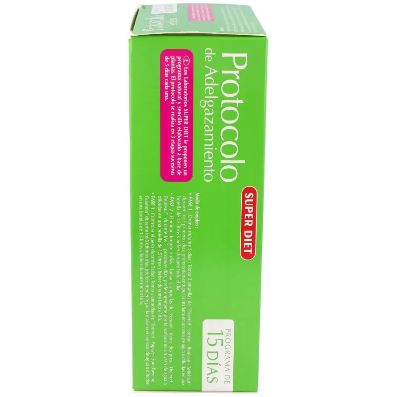 Super diet protocole minceur 30 ampoules de 15ml | Farmacia Barata