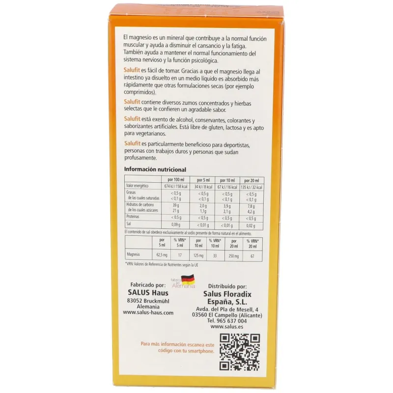 Salufit magnesio 250ml. | Farmacia Barata