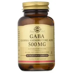 Solgar GABA 500 mg, 50 cápsulas