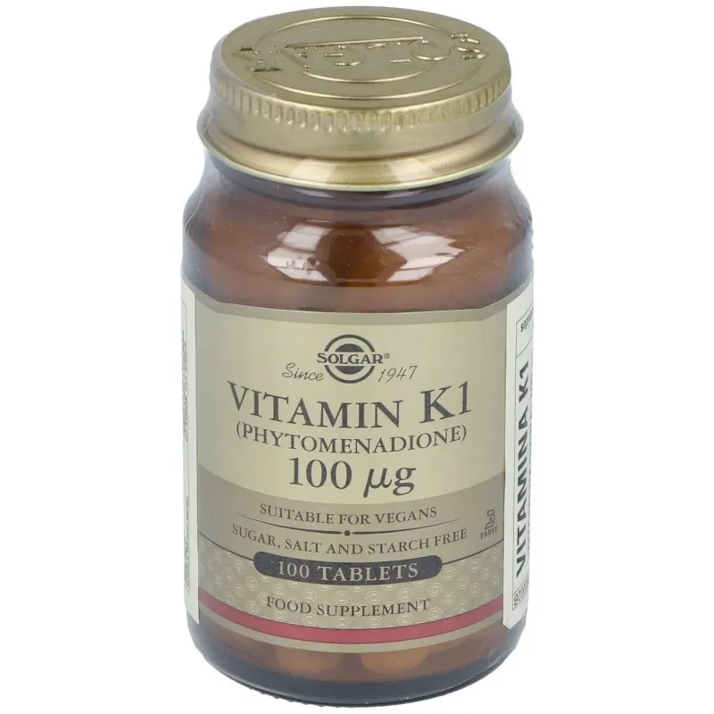 Vitamina k natural 100mcg. 100comp. | Farmacia Barata