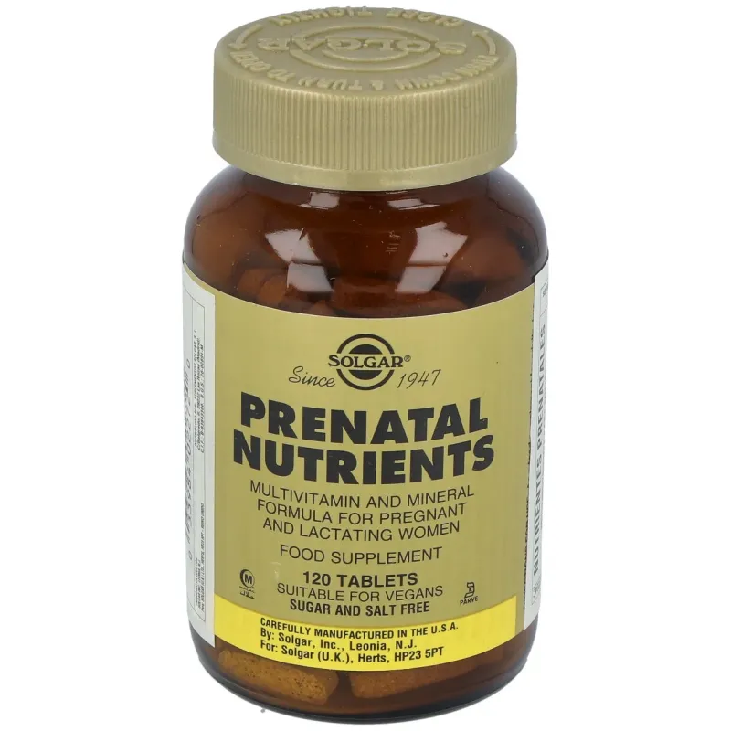 Nutrientes prenatales 120comp | Farmacia Barata