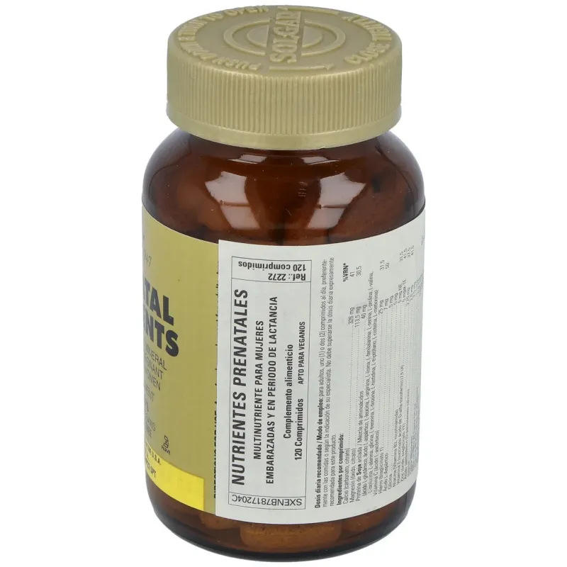Nutrientes prenatales 120comp | Farmacia Barata