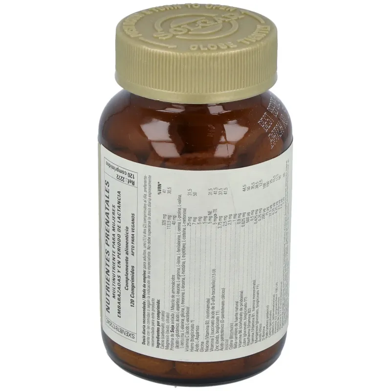 Nutrientes prenatales 120comp | Farmacia Barata