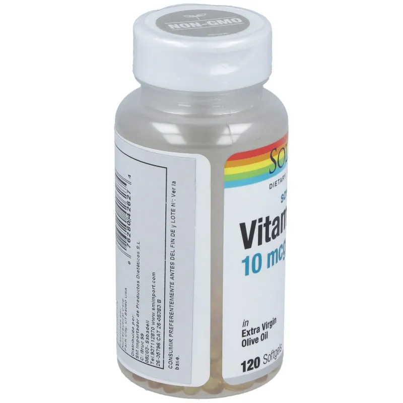 Solaray vitamina d3 400ui 120caps | Farmacia Barata Solaray vitamina d3 400ui 120caps | Farmacia Barata