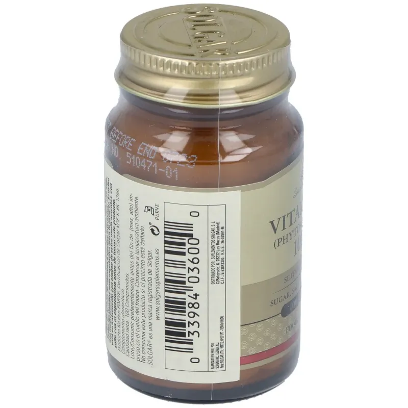 Vitamina k natural 100mcg. 100comp. | Farmacia Barata