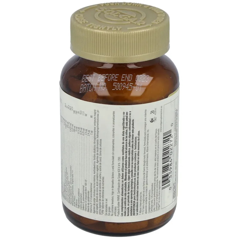 Nutrientes prenatales 120comp | Farmacia Barata