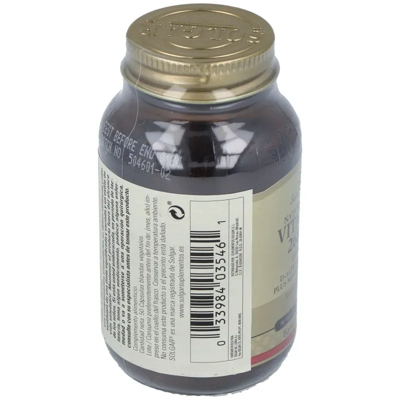 Vitamina e 400iu (268mg) 50cap.blanda veg. | Farmacia Barata