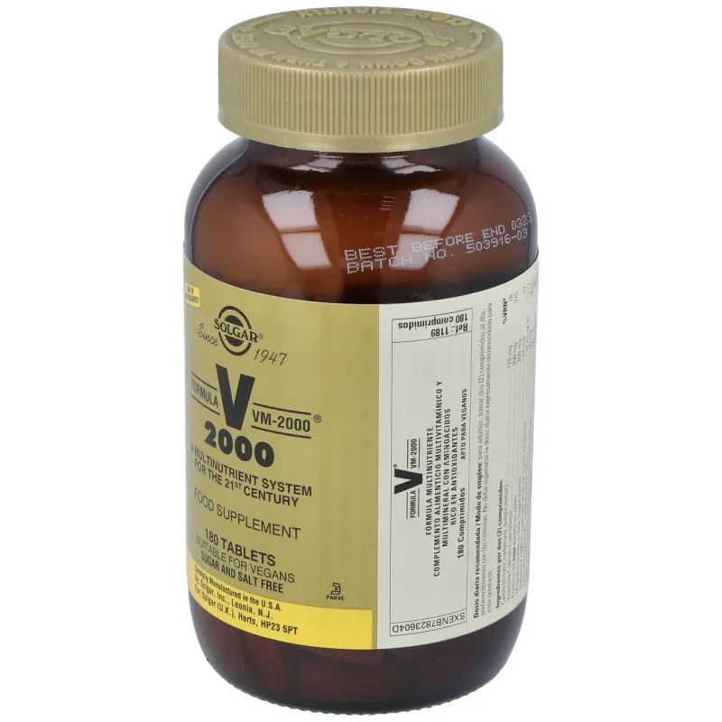 Solgar fórmula vm-2000 180comp | Farmacia Barata