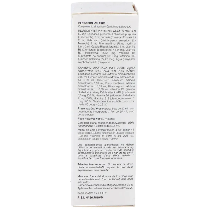 Codiet elergisol clasic alergisol 50ml | Farmacia Barata