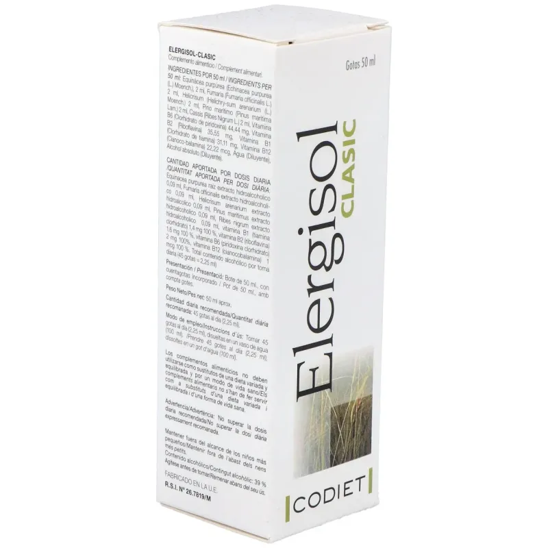 Codiet elergisol clasic alergisol 50ml | Farmacia Barata