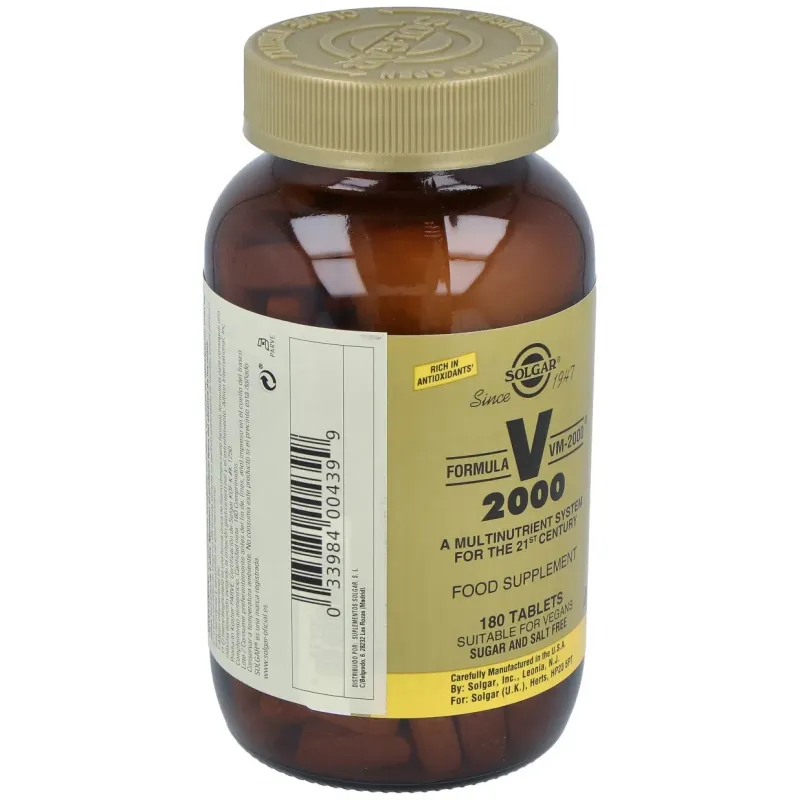 Solgar fórmula vm-2000 180comp | Farmacia Barata