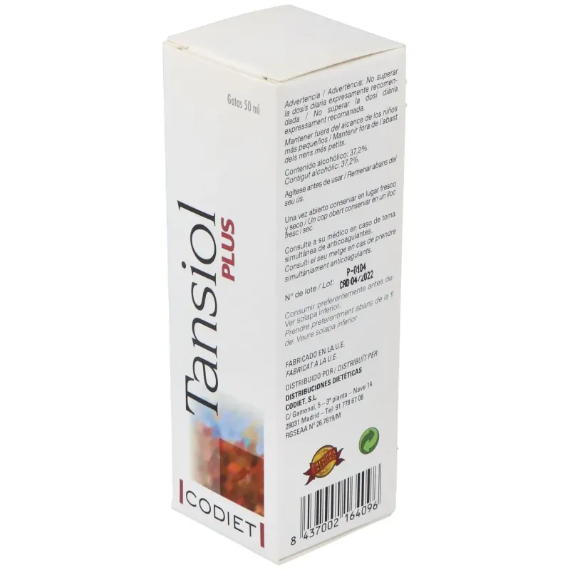 Codiet tansiol plus gotas 50 ml | Farmacia Barata