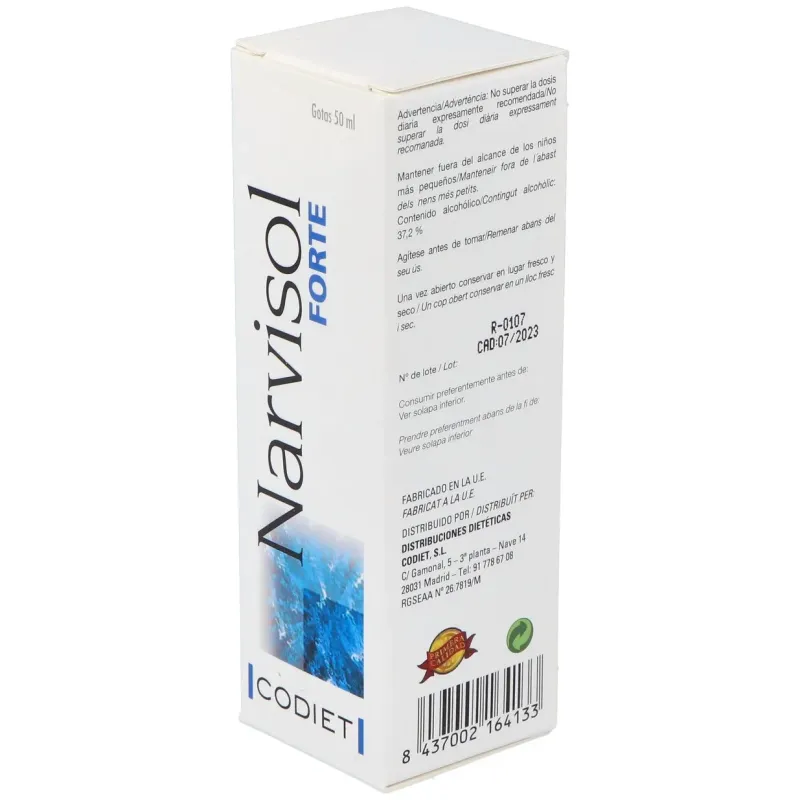 Narvisol forte (nervisol) gotas 50ml. | Farmacia Barata