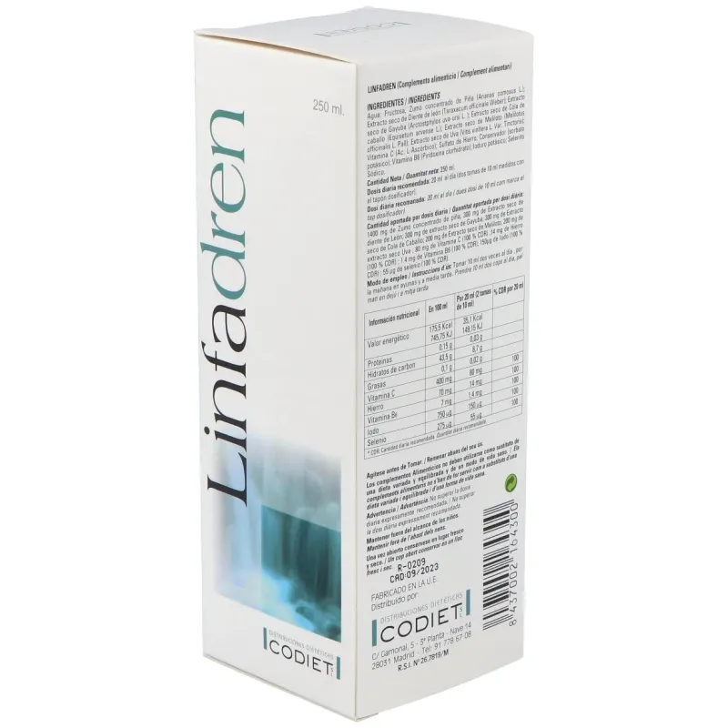 Codiet linfadren drenante linfático 250ml | Farmacia Barata