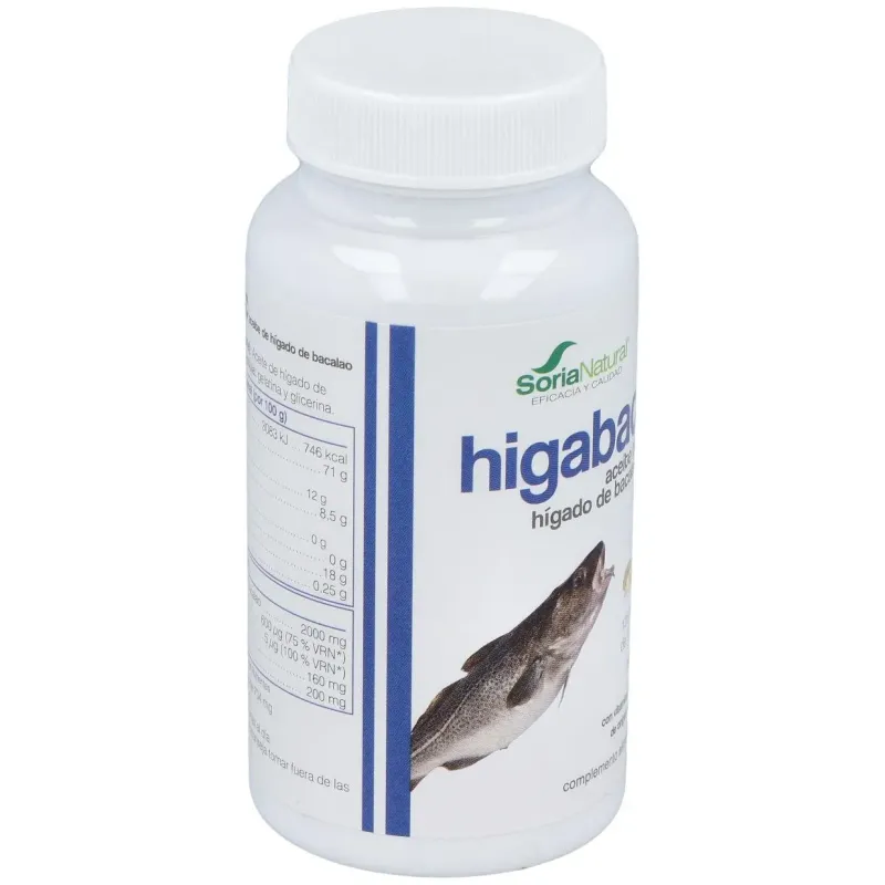 Higabac aceite de higado de bacalao 125 perlas | Farmacia Barata Higabac aceite de higado de bacalao 125 perlas | Farmacia Barata