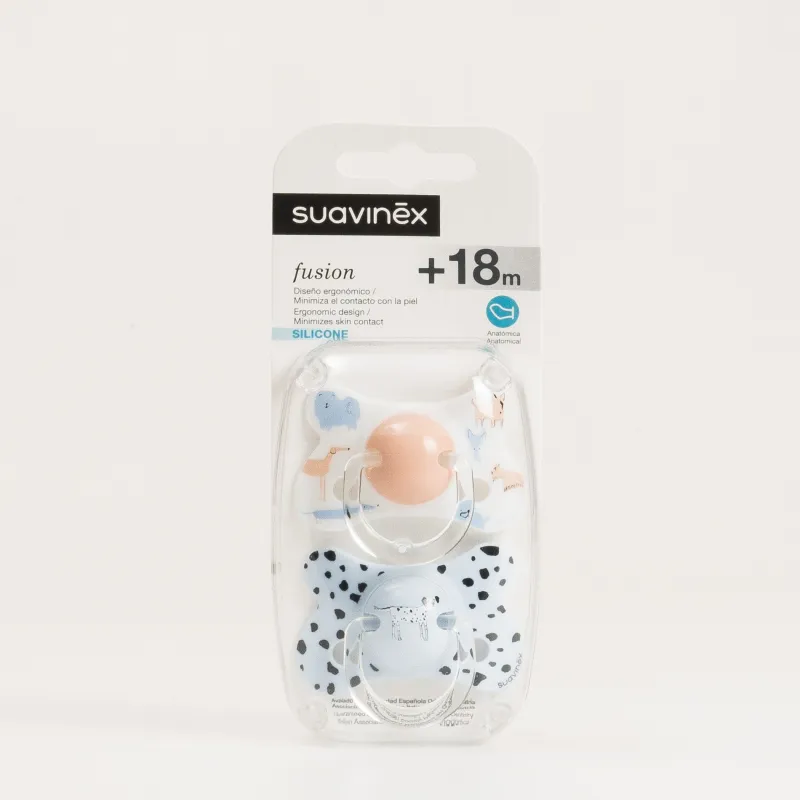 Suavinex Fusion Chupete Silicona Anatómico +18m, 2Ud. Suavinex Fusion Chupete Silicona Anatómico +18m, 2Ud.