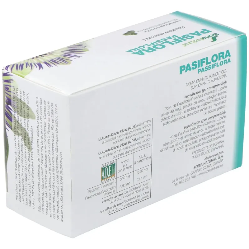 Pasiflora 60 comp soria natural | Farmacia Barata