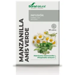 Soria natural manzanilla con anís infusión 20 filtros | Farmacia Barata