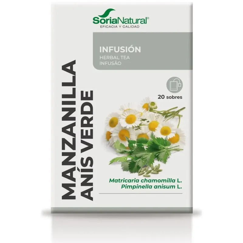Soria natural manzanilla con anís infusión 20 filtros | Farmacia Barata