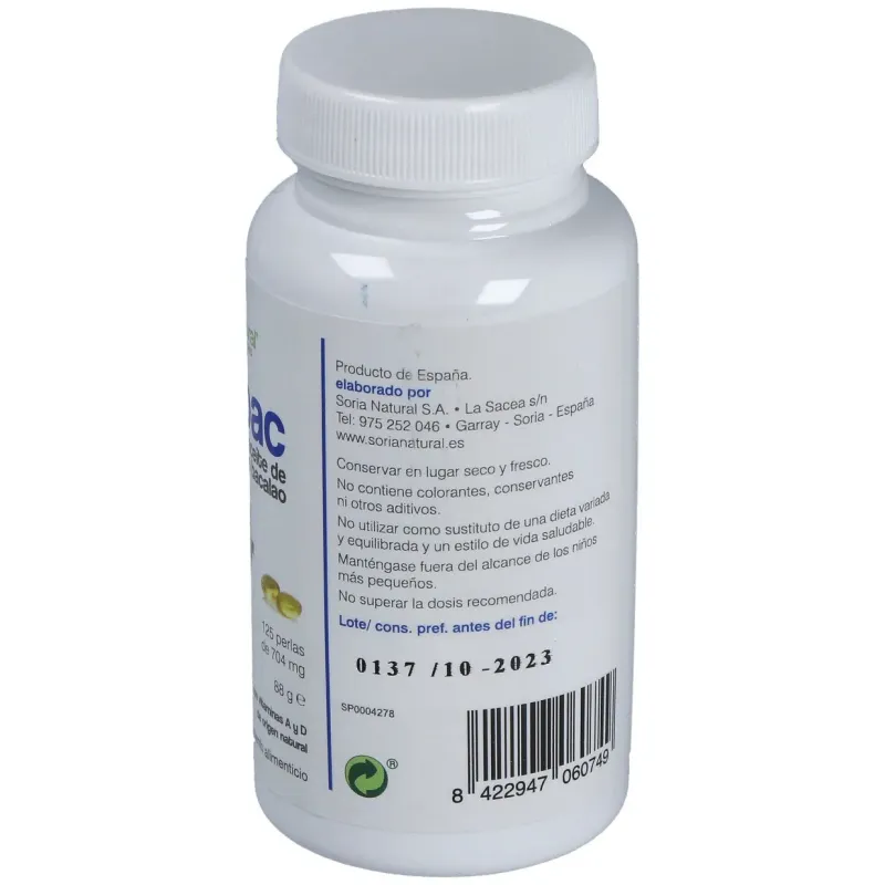 Higabac aceite de higado de bacalao 125 perlas | Farmacia Barata Higabac aceite de higado de bacalao 125 perlas | Farmacia Barata