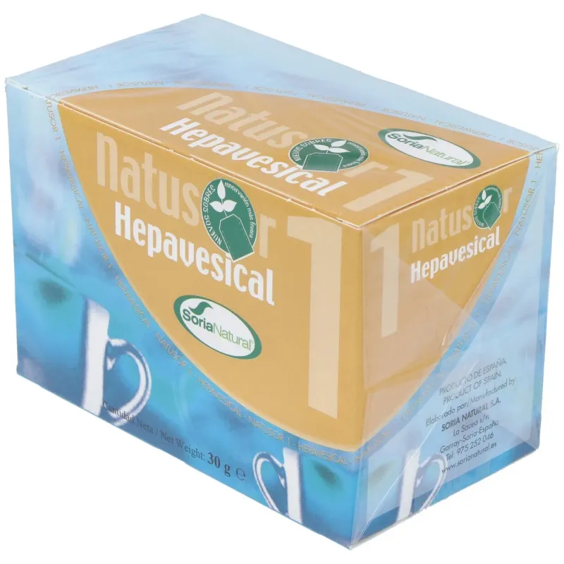 Soria natural natusor 01 - hepavesical 20 filtros | Farmacia Barata