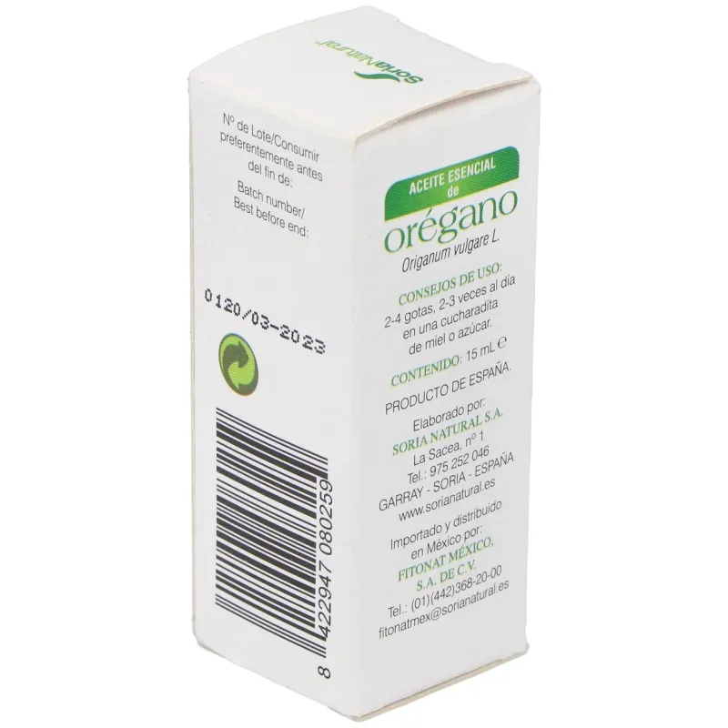Soria natural aceite esencial oregano 15cc | Farmacia Barata