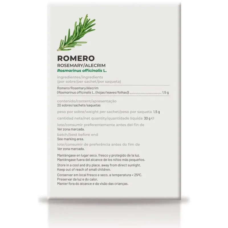 Soria natural romero infusión 20 filtros | Farmacia Barata