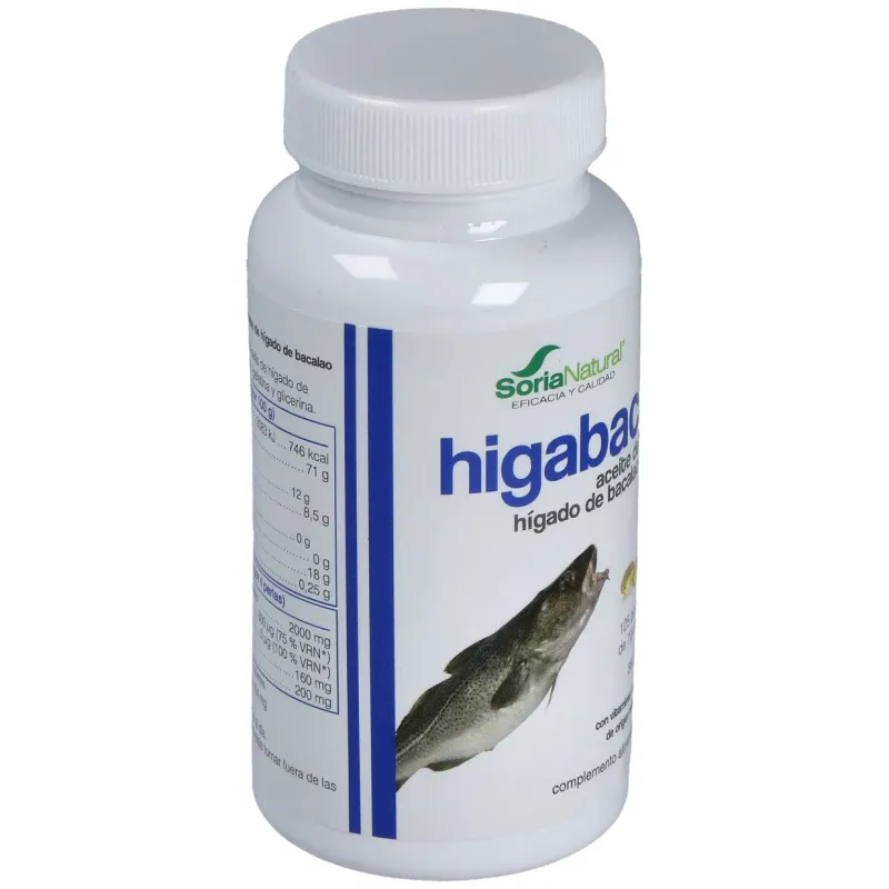 Higabac aceite de higado de bacalao 125 perlas | Farmacia Barata Higabac aceite de higado de bacalao 125 perlas | Farmacia Barata