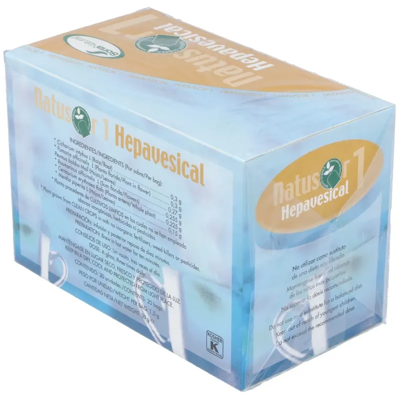 Soria natural natusor 01 - hepavesical 20 filtros | Farmacia Barata