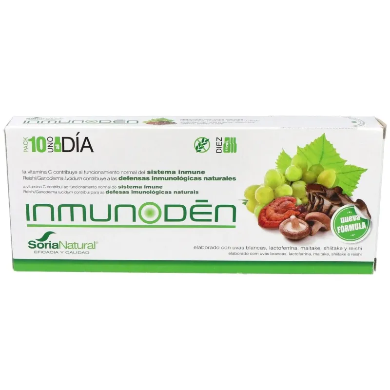 Soria natural inmunoden 10 viales | Farmacia Barata