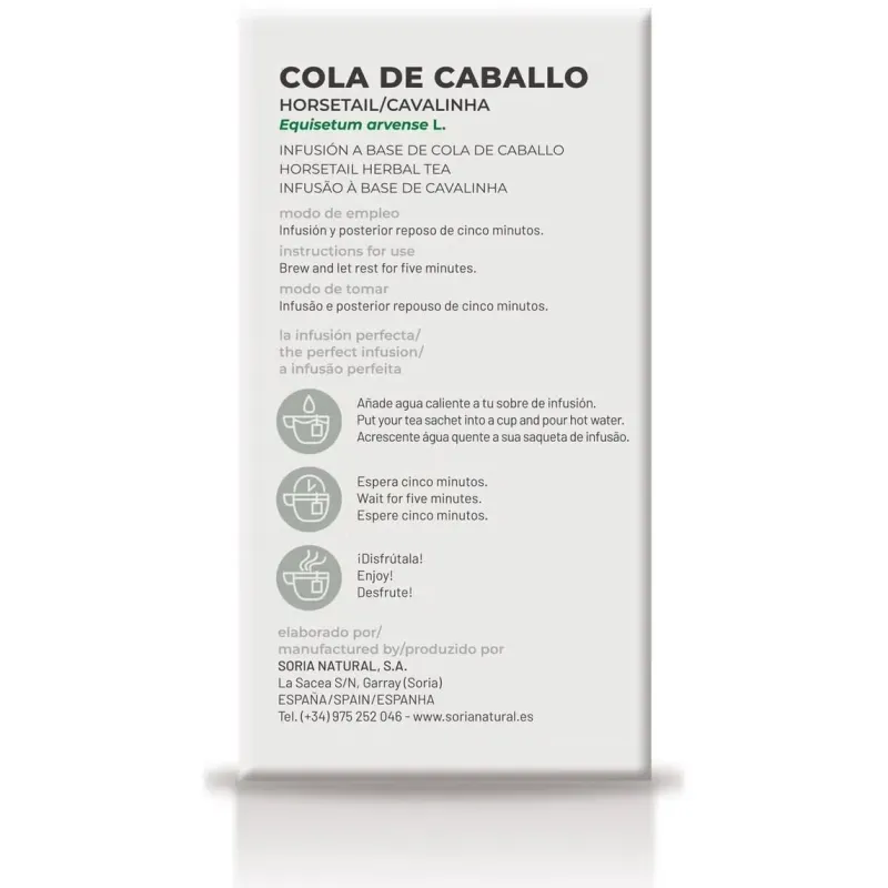 Soria natural infusion cola de caballo 20 filtros | Farmacia Barata Soria natural infusion cola de caballo 20 filtros | Farmacia Barata