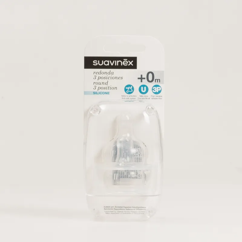 Suavinex Tetina Silicona 3P, 2Uds. Suavinex Tetina Silicona 3P, 2Uds.
