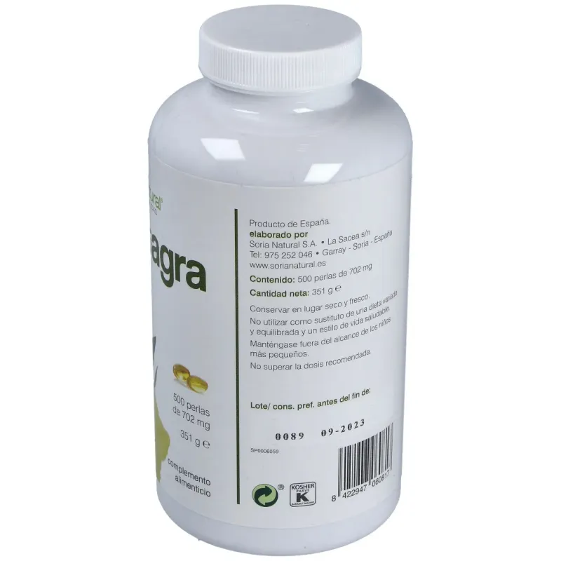 Soria natural colestagra aceite de onagra 500 perlas | Farmacia Barata Soria natural colestagra aceite de onagra 500 perlas | Farmacia Barata