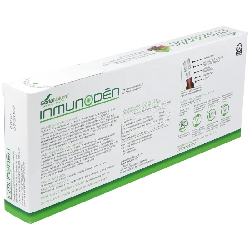 Soria natural inmunoden 10 viales | Farmacia Barata