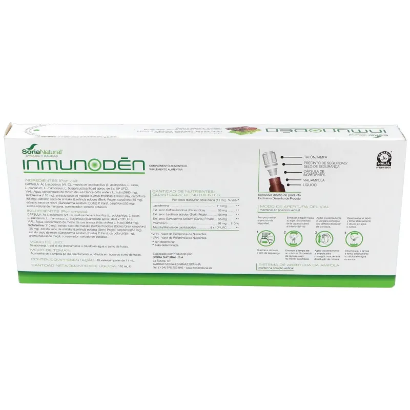 Soria natural inmunoden 10 viales | Farmacia Barata