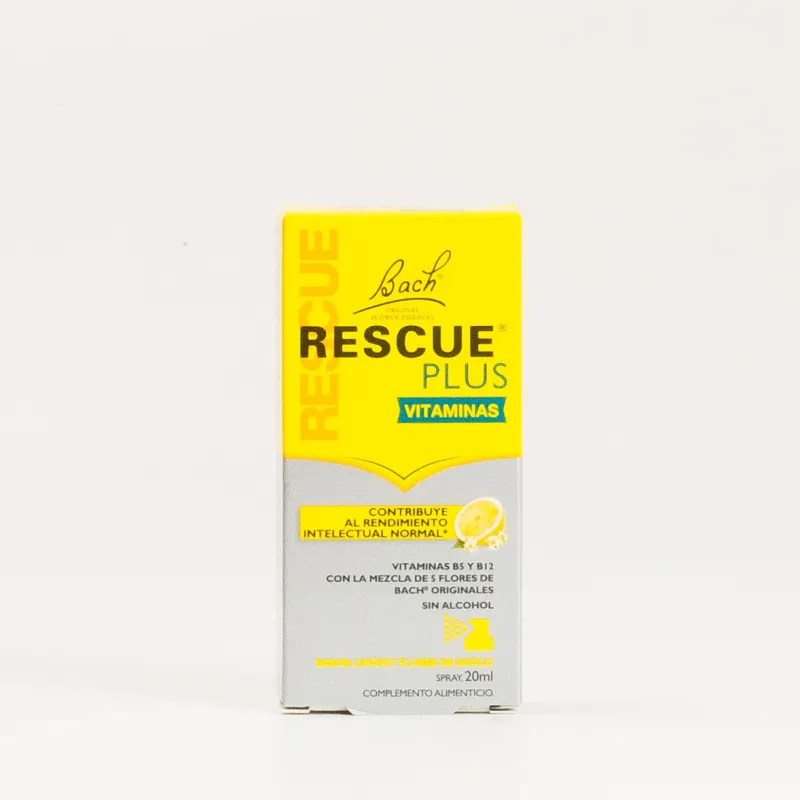 Bach Rescue Plus Vitaminas Spray, 20ml.