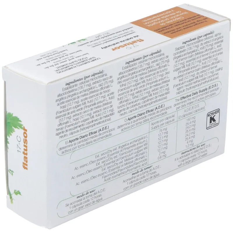 Cap.c-17 flatusor xxi ang+anis+hinoj+melis 30cap. | Farmacia Barata
