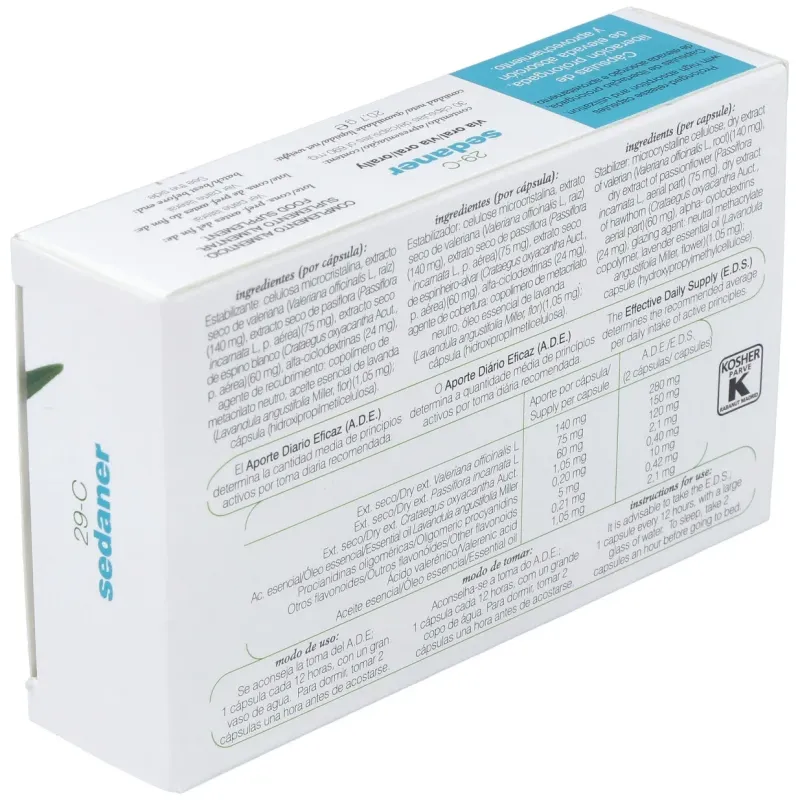 Cap.c-29 sedaner xxi valer+espin+pasif+lava 30cap. | Farmacia Barata