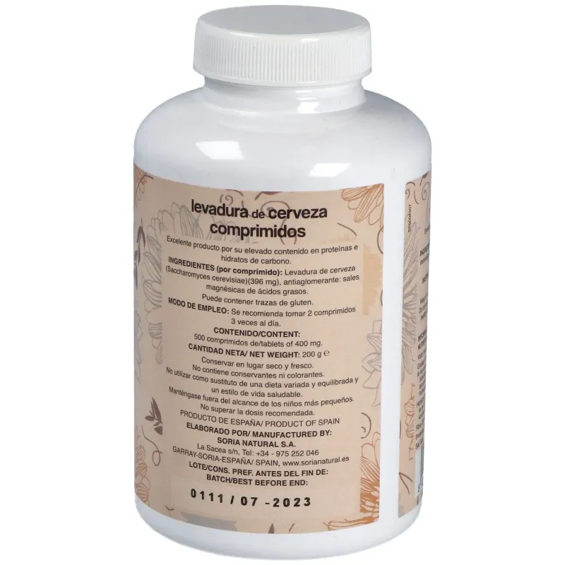 Soria natural levadura de cerveza 500comp | Farmacia Barata Soria natural levadura de cerveza 500comp | Farmacia Barata