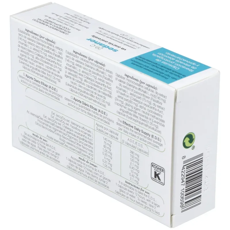 Cap.c-29 sedaner xxi valer+espin+pasif+lava 30cap. | Farmacia Barata