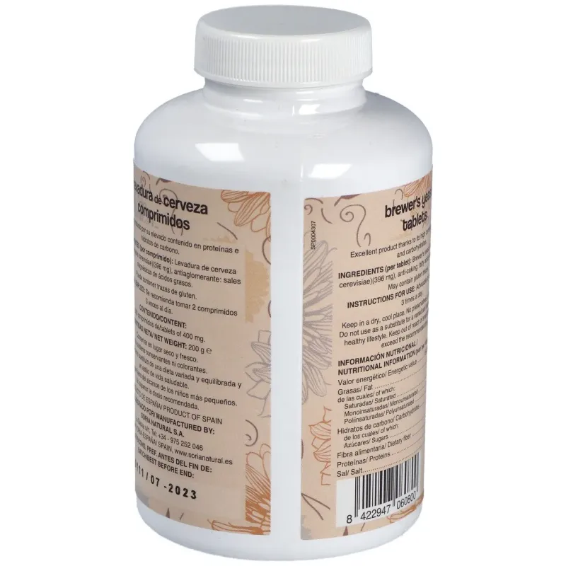 Soria natural levadura de cerveza 500comp | Farmacia Barata Soria natural levadura de cerveza 500comp | Farmacia Barata