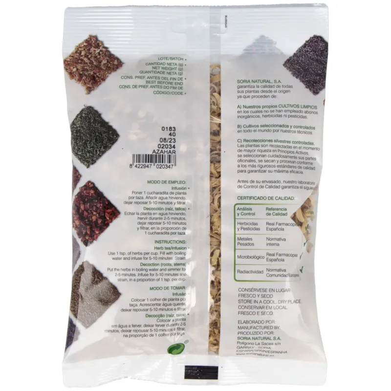 Soria natural azahar bolsa 40g | Farmacia Barata